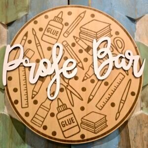 Carteles de madera profe