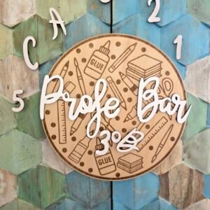 Cartel madera cursos