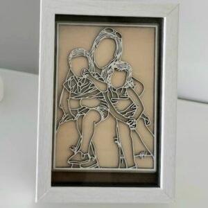 Foto de madera enmarcada