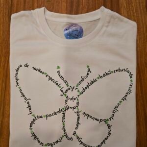 Camiseta palabras con dibujo personalizado